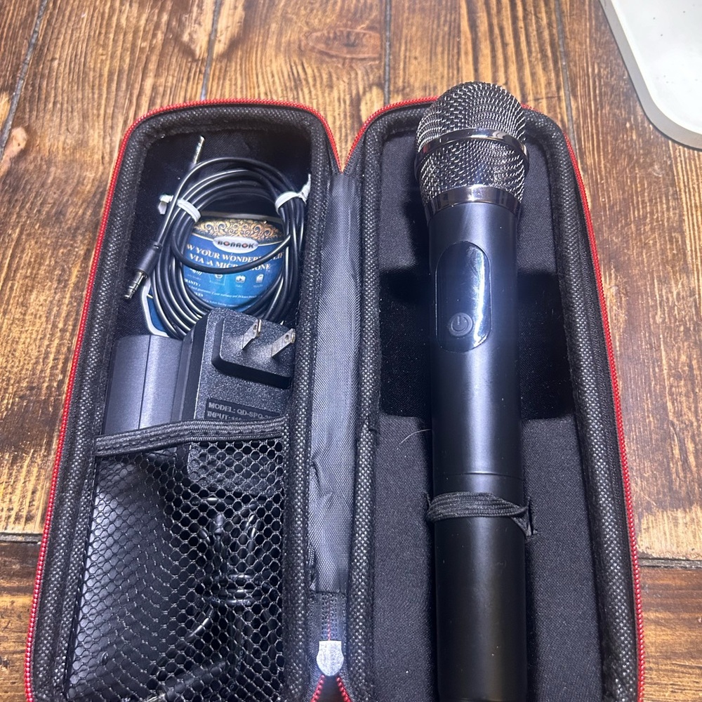 Case for micrófono set Black Microphone Set